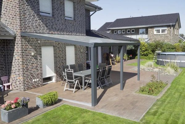 Terrassenüberdachung 4x4m Aluminium Wandanbau LIMITED EDITION Jetzt online – Bild 5