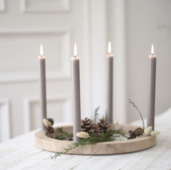 Adventskranz aus Eiche Schn?ppchen