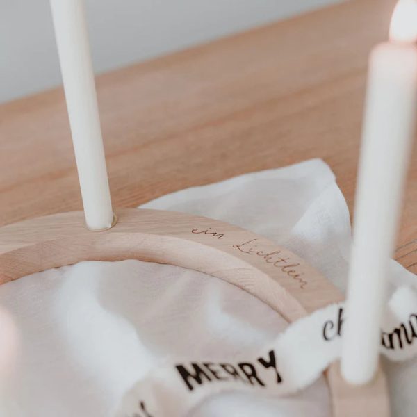 Adventskranz aus Eiche Schn?ppchen – Bild 5