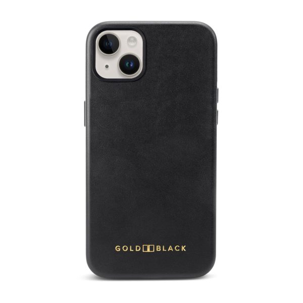 iPhone 15 Plus Lederhülle Luxe schwarz mit MagSafe Rabatt