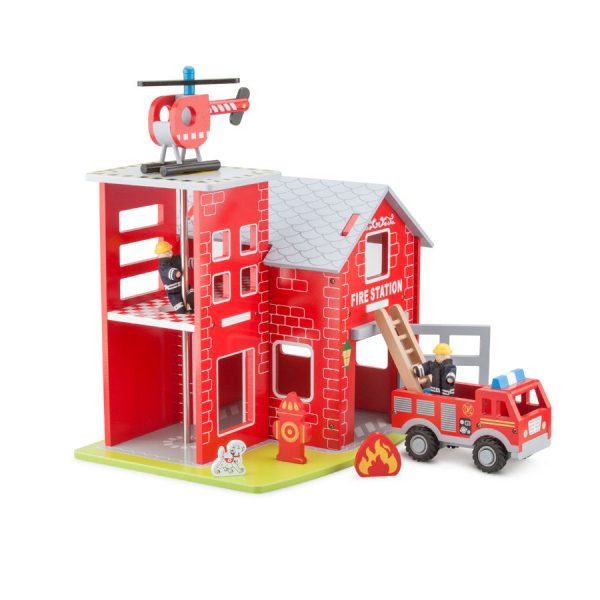 Feuerwehrwache mit Löschfahrzeug und Helikopter Online