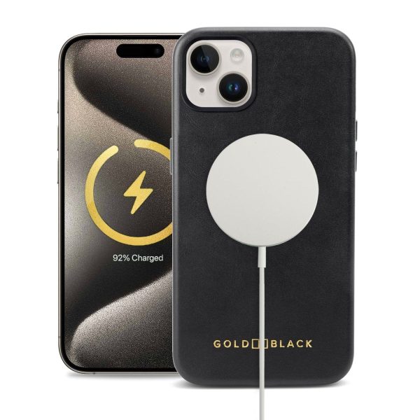 iPhone 15 Plus Lederhülle Luxe schwarz mit MagSafe Rabatt – Bild 2