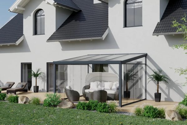 Kaltwintergarten Aluminium 400x250cm Doppelsteg weiß Online-Schn?ppchen