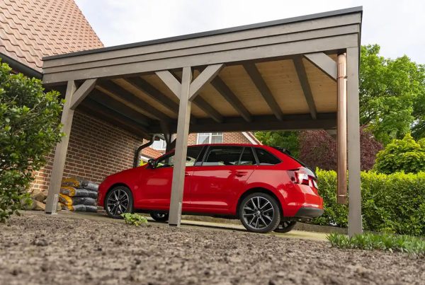 Flachdachcarport aus Holz 300x500cm Im Angebot – Bild 3