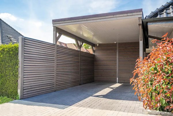 Flachdachcarport aus Holz 300x600cm Mode – Bild 5