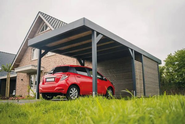 Flachdachcarport aus Holz 300x500cm Im Angebot – Bild 4