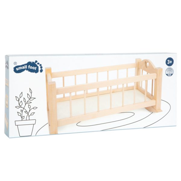 Puppenwiege natur aus Holz Online-Schn?ppchen – Bild 5