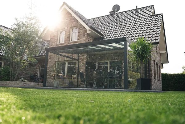 Kaltwintergarten Aluminium 600x250cm VSG anthrazit Rabatt – Bild 3