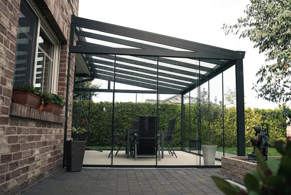 Kaltwintergarten Aluminium 400x300cm VSG anthrazit Schn?ppchen – Bild 5